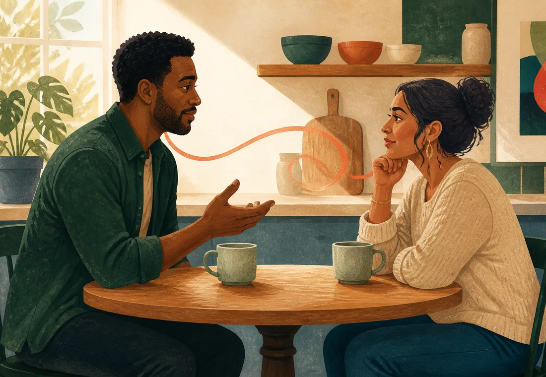 Editorial illustration for Communication Skills for Better Relationships
