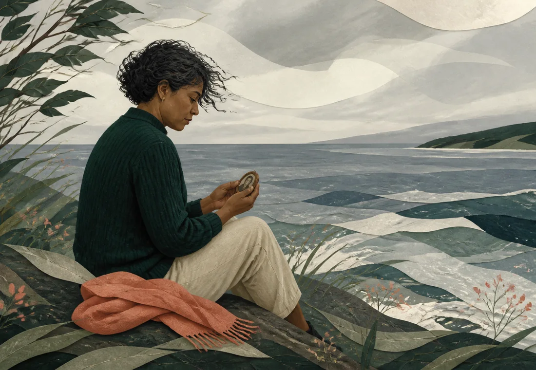Editorial illustration for Grief and Loss: Making Space for an Unruly Process