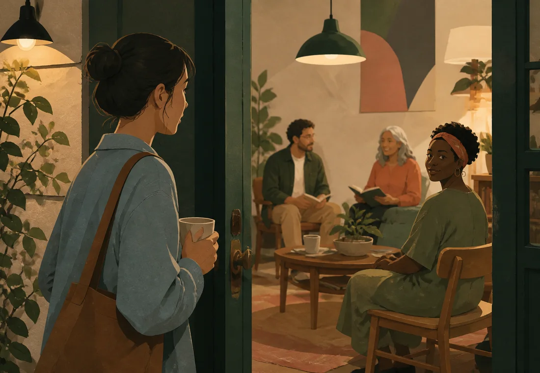 Editorial illustration for Social Anxiety: From Self-Consciousness to Participation